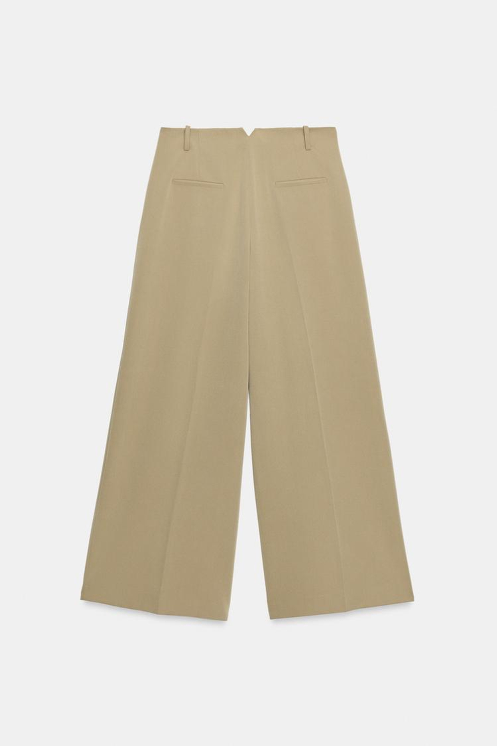 ZARA БРЮКИ С ЗАЩИПАМИ — ZW COLLECTION, МЯГКИЙ КАШТАНОВЫЙ