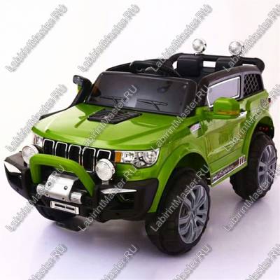 Детский электромобиль  "Jeep Largus" зеленый