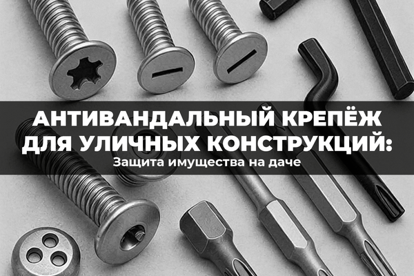 Антивандальный крепеж для уличных конструкций: защита имущества на даче