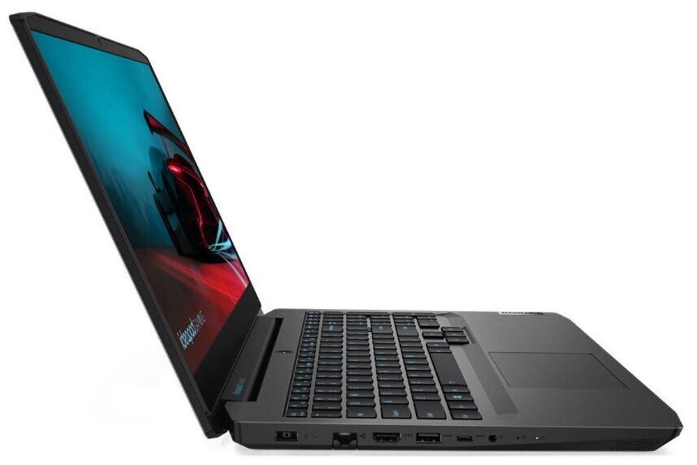 Ноутбук Lenovo Ideapad Gaming 3-15ARH05. Конфигурация: AMD Ryzen 5 4600H 3.0ГГц/16ГБ/512ГБ SSD/NVIDIA GeForce GTX 1650 Ti 4 ГБ/Free DOS/15.6 " 1920х1080 120Hz/B1