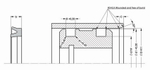 A802-024 NBR Пневматическое уплотнение поршня 24-18-4