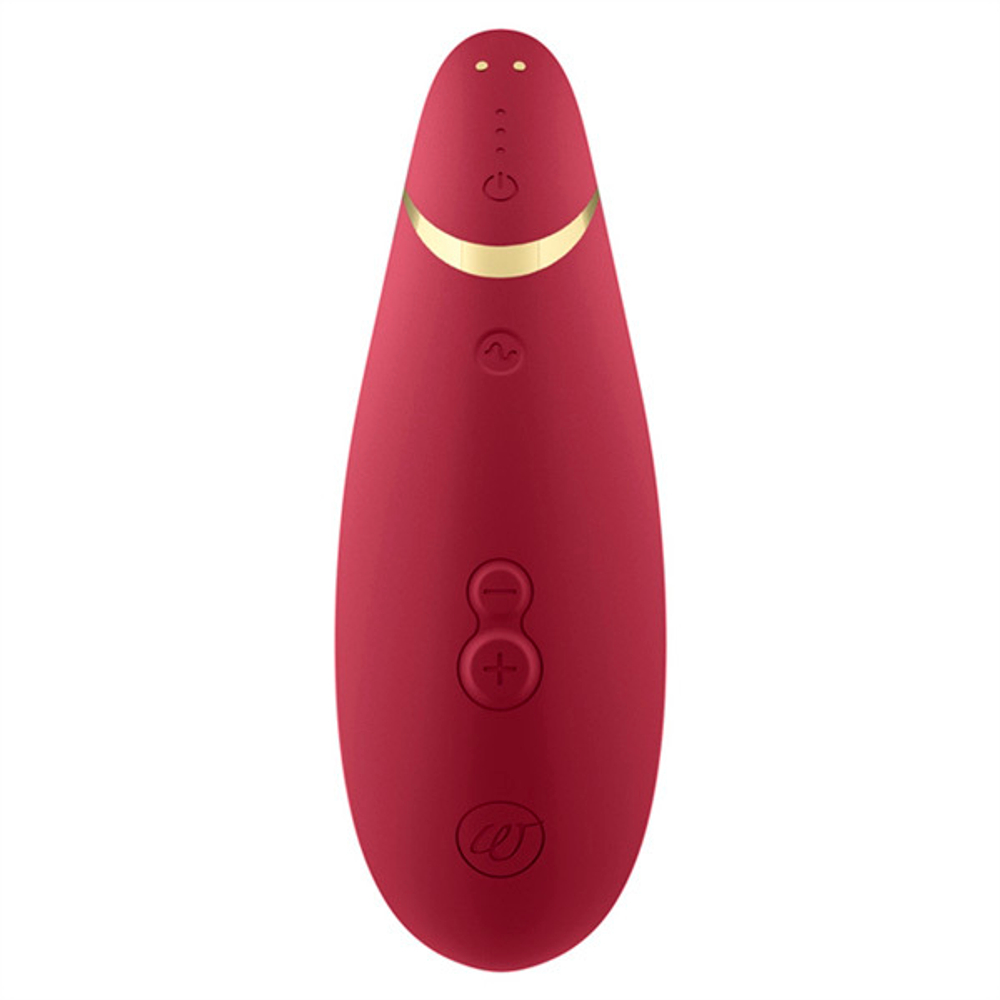 Бордовый вакуумно-волновой клиторальный стимулятор Womanizer Premium 2 Bordeaux WZ212SGB