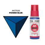 AK Interactive Power Blue Quick Gen - контрастная акриловая краска, 18 мл