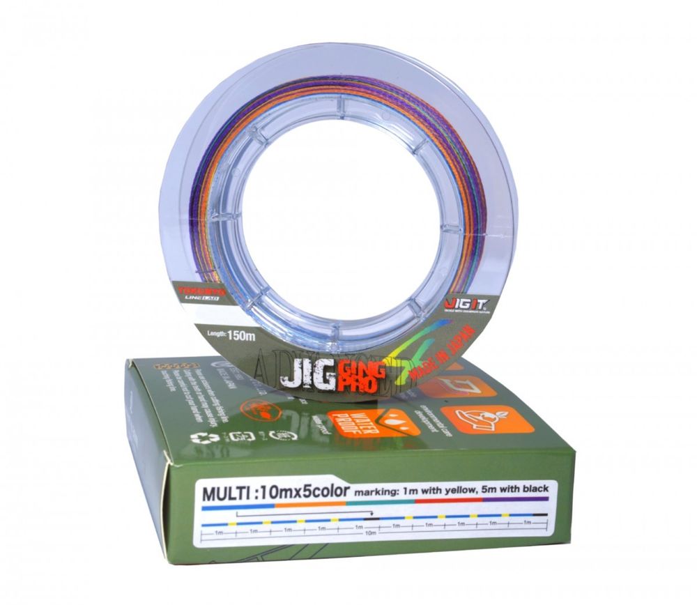 Плетёный шнур Jig It x Tokuryo JiggingPro X4 Multi 3.0 PE 150m