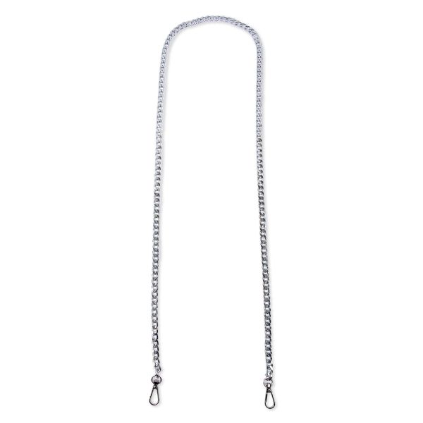 Цепочка для сумки 120х0.9 см, 1 шт, №04 под никель, Gamma FER-33