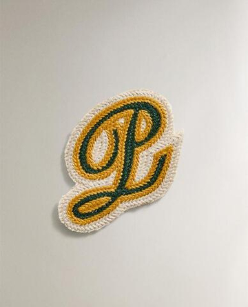 ZARA HOME ТЕРМОКЛЕЮЩАЯСЯ ХЛОПКОВАЯ НАШИВКА "P", РАЗНОЦВЕТНЫЙ