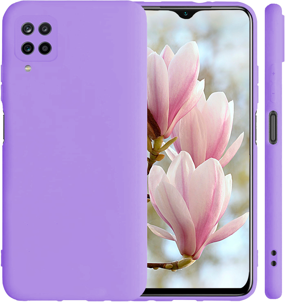 Мягкий Soft Touch чехол из силикона для SAMSUNG GALAXY A12 / M12 с бархатной подкладкой