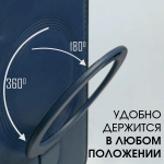 Business style чехол из кожи для IPHONE 14 / 13 с кольцом-подставкой и бархатной подкладкой
