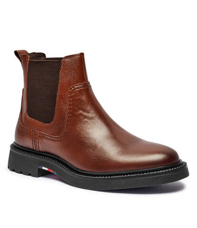 Кожаные челси CHELSEA Tommy Hilfiger - коричневый(FM0FM05184)
