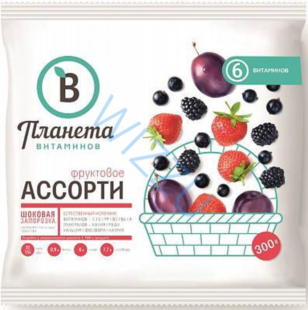 Ассорти фруктовое, Планета Витаминов, 300 г, (20)