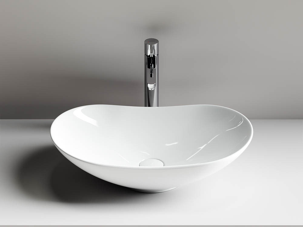 Умывальник чаша накладная овальная Элемент (Element) 620x360x145мм