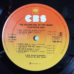 Винтажная виниловая пластинка LP Fleetwood Mac The Golden Era Of Pop Music (Holland 1972)
