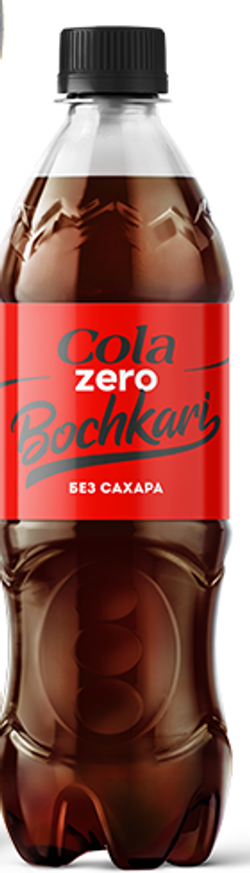 Кола зеро без сахара Бочкари РЕТ 0,5л 1/12