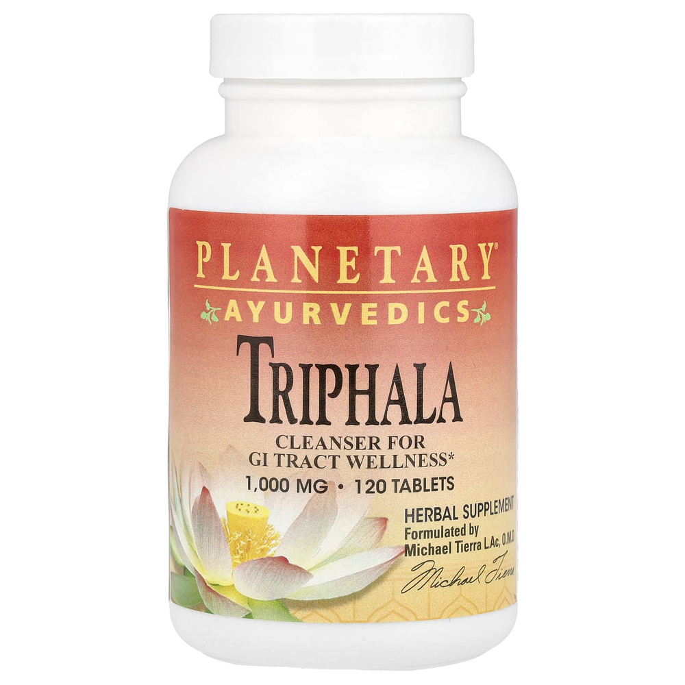 Planetary Herbals, Ayurvedics, трифала, 120 таблеток