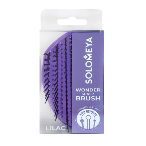 Solomeya Wonder Scalp Brush Mini многофункциональная расческа для распутывания и массажа и мытья кожи головы (мини)