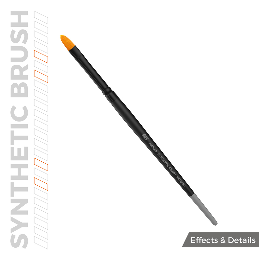 Кисточка AK Interactive Synthetic Brush Hammer