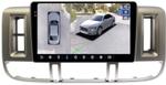 Магнитола для Nissan X-Trail T30 2000-2003 - FarCar BX9-360-7010F3 монитор 9.5" 2K QLED на Android 13, Быстрая, CarPlay, 4G SIM-слот, 4 камеры в комплекте