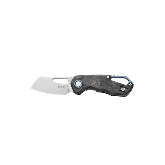 Нож скл."ISONZO", ст.Bohler M390,кл.StoneWash с отверст., рук.черн.carbon fiber,отверств.д/темляка,клипса,чехол сумка