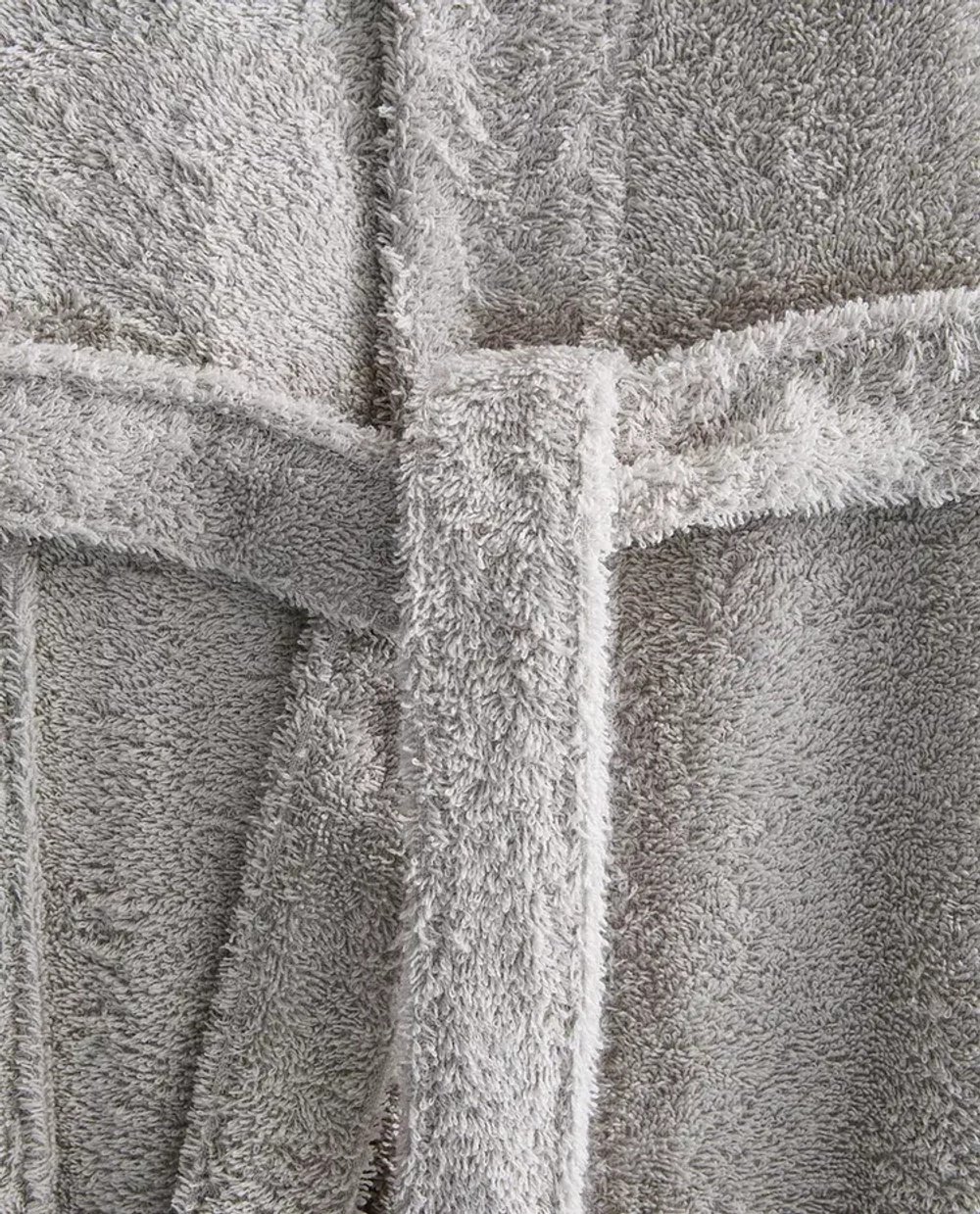 ZARA HOME ХЛОПКОВЫЙ ХАЛАТ, СВЕТЛО-СЕРЫЙ