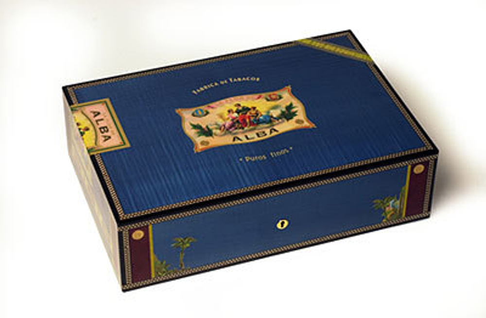 Хьюмидор Elie Bleu ALBA 75 cigars Blue sycamore