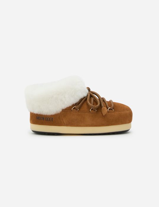 Moon Boot Evx Brown Suede Mules