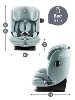 Автокресло 1/2/3 Britax Roemer ADVANSAFIX PRO Style Harbor Blue, от 15 месяцев до 12 лет, 9-36 кг, isofix, синий