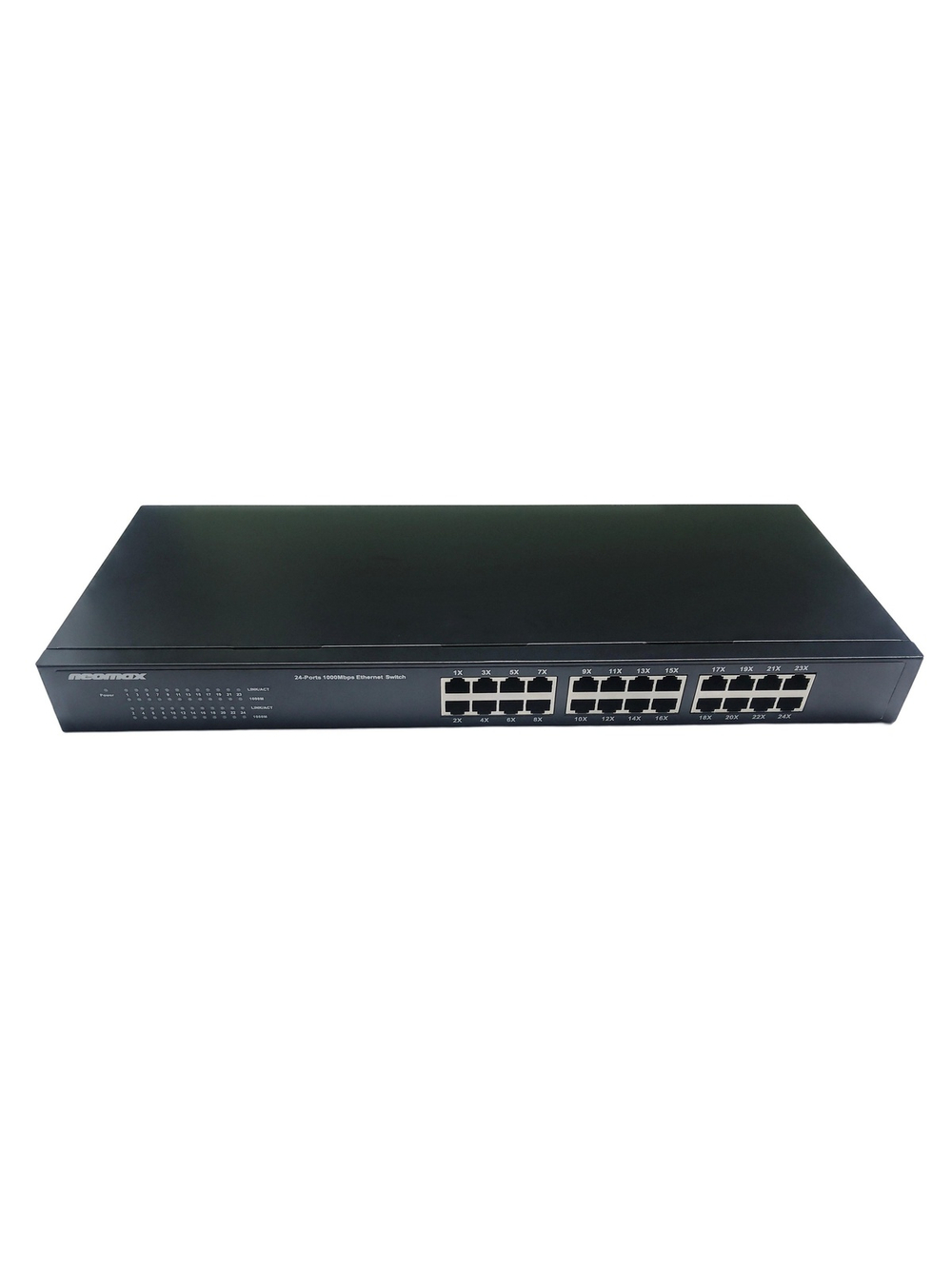 NEOMAX неуправляемый коммутатор NMS-124P-1000-SR, 24 порта 1000 Mbps, металл Rack