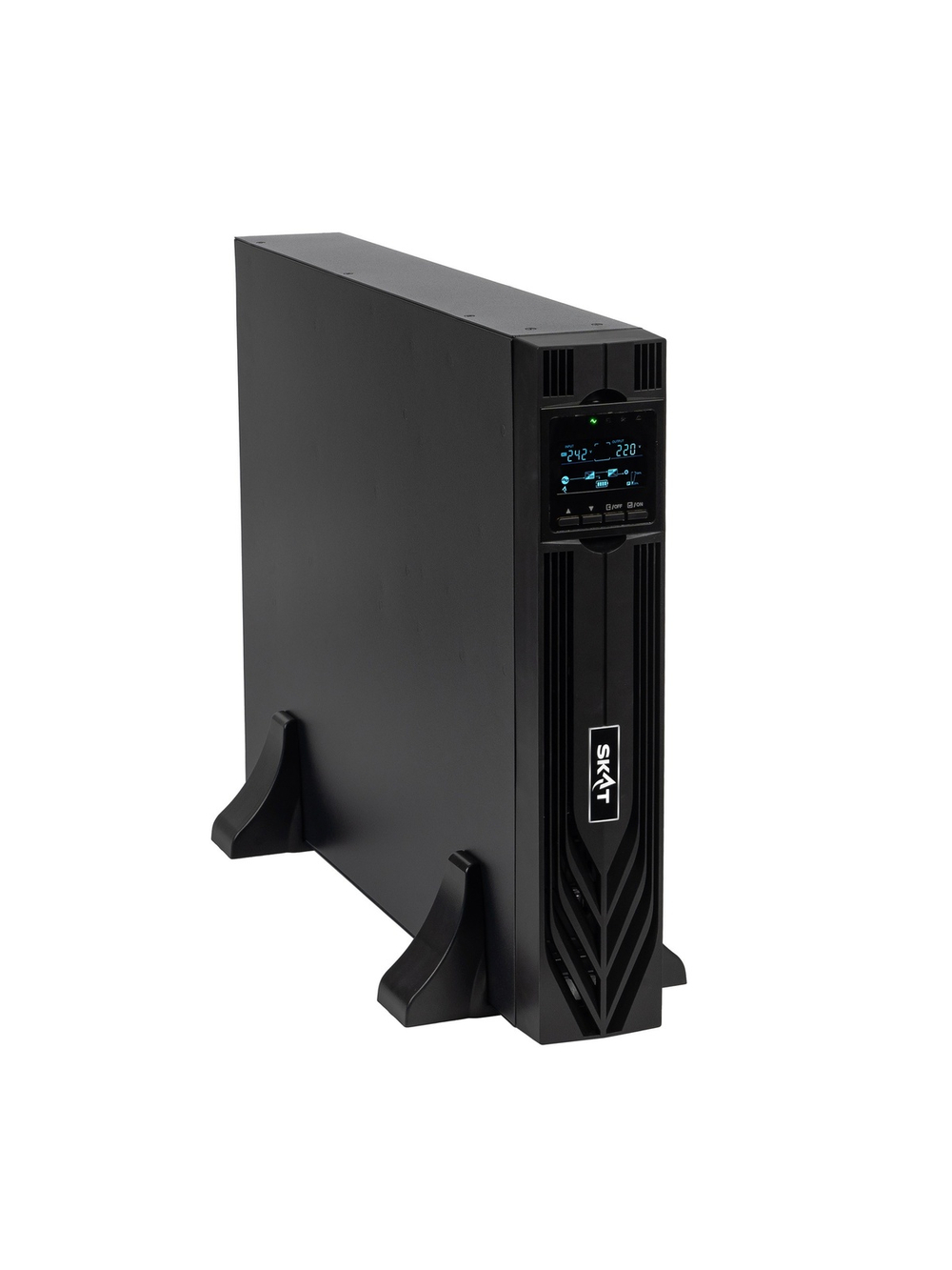 ИБП Бастион SKAT-UPS 3000-RACK-ON P3 {Online, синус, 3000ВА/3000 Вт, стойка/на пол, 2xSchuko + 1xC19, встр. SNMP/USB/RS-232/EPO, БЕЗ АКБ (6 шт 26-200Ач) или SKAT ВС 72/9 RACK, МПТ} (8774)
