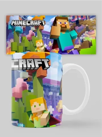 Кружка с принтом "Майнкрафт Minecraft"