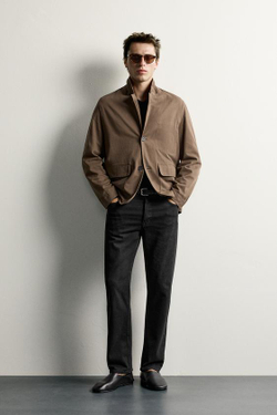 ZARA ДЖИНСЫ REGULAR FIT, ЧЕРНЫЙ