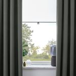 Комплект штор IKEA ROSENMANDEL (РОЗЕНМАНДЕЛ), Темно-зеленый, 135х250 см, 2 шт