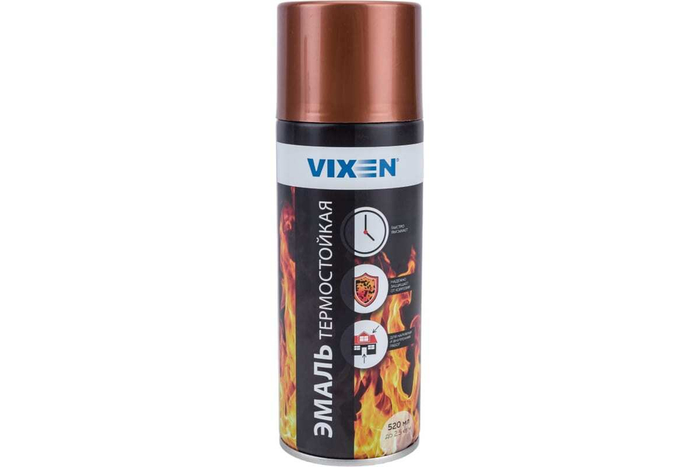 Эмаль Vixen термостойкая медь, аэрозоль (520мл)