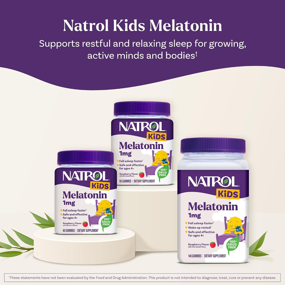 Жевательные мармеладки Natrol Melatonin,  для детей, 1мг, 140 шт