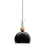 Pendant design lamp  Bon Ton Т1B1 by YUUE Design Studio  (Black)