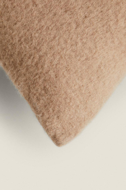 ZARA HOME ОДНОТОННЫЙ ЧЕХОЛ НА ПОДУШКУ, РЫЖЕВАТО-КОРИЧНЕВЫЙ
