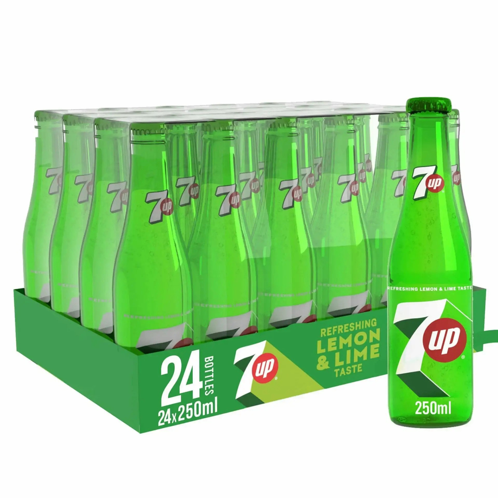 Напиток Seven Up б/а с/г, 250 мл, стекло 24шт  ИОРДАНИЯ