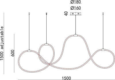 Подвесной светильник Arte Lamp KLIMT A2850SP-80PB, 1хLED