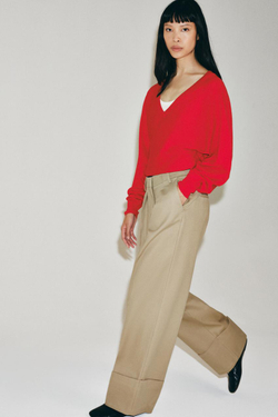 ZARA БРЮКИ ЧИНОС — ZW COLLECTION, ТЕМНЫЙ БЕЖЕВО-КОРИЧНЕВЫЙ