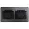 Розетка с крышкой Systeme Electric Glossa Графит GSL001347