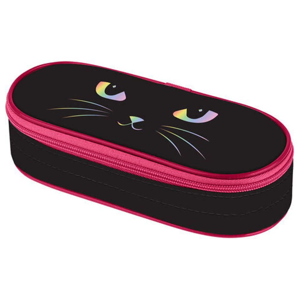 Пенал-футляр BRAUBERG, 1 отделение, органайзер, полиэстер, 22x9x5 см, "Cat eye", 271585