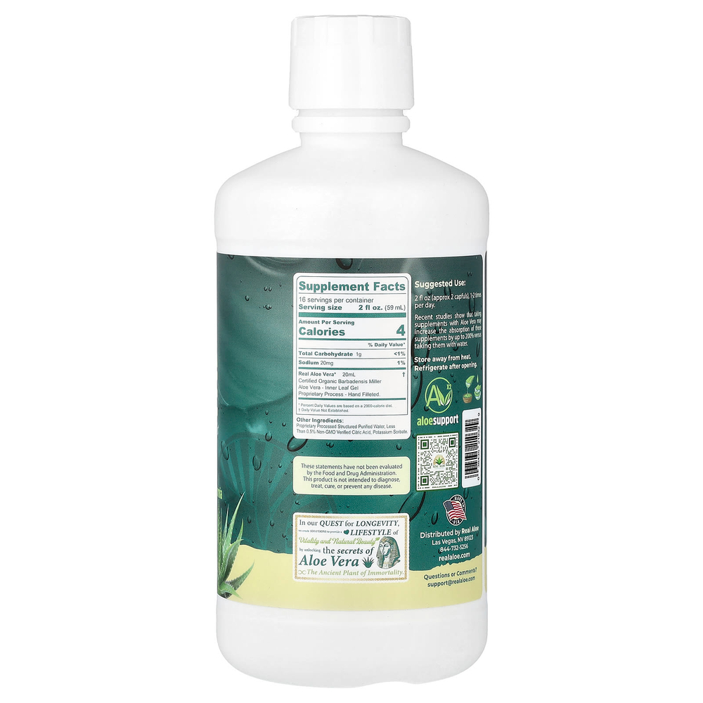 Real Aloe, сок алоэ вера, 946 мл (32 жидк. унции)