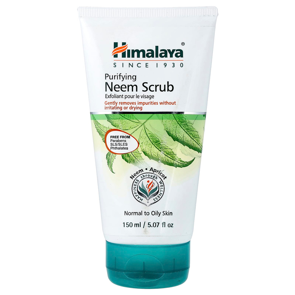 Himalaya, Очищающий скраб с нимом, для нормальной и жирной кожи, 150 мл (5,07 жидк. унц.)