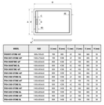 Душевой поддон из искусственного камня WeltWasser WW TRS 14080 STONE-BL 140x80 10000004383 Черный