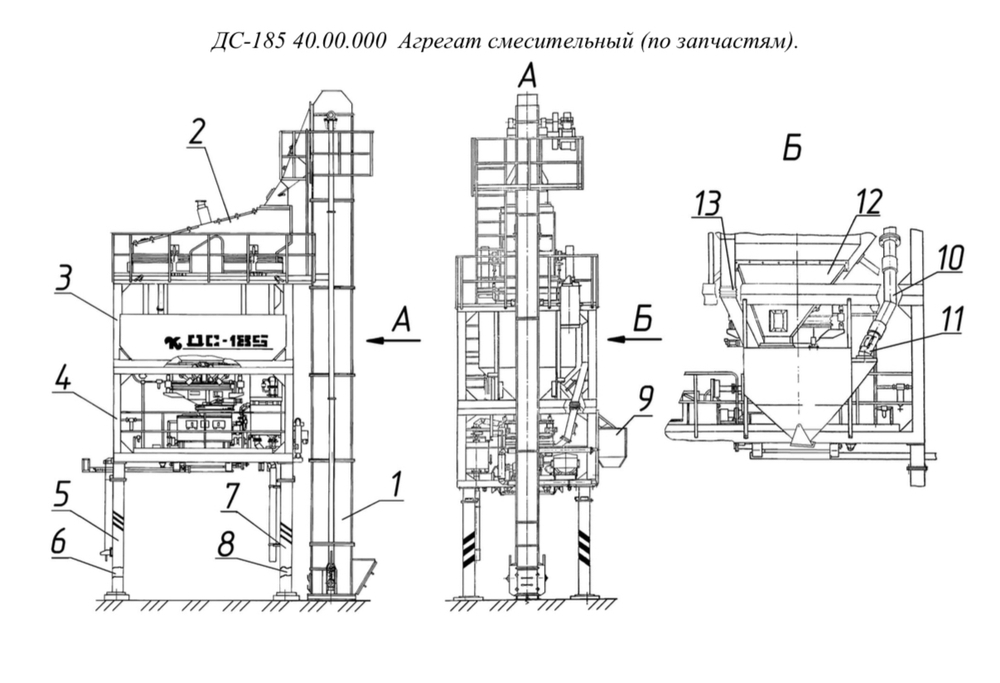 ДС-185 40.00.000 Агрегат смесительный