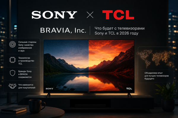 TCL и Sony объединяют ТВ-бизнес: что будет с Sony