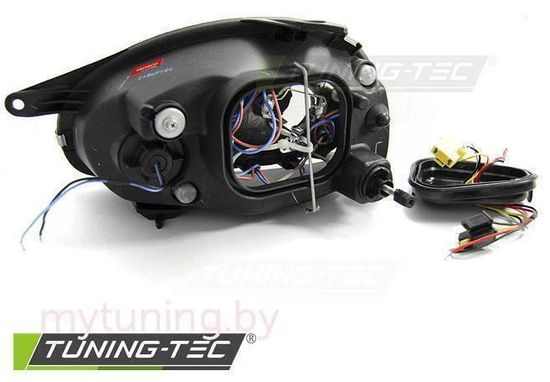 Передние фары Angel Eyes для Opel Corsa B (93-00) Chrome