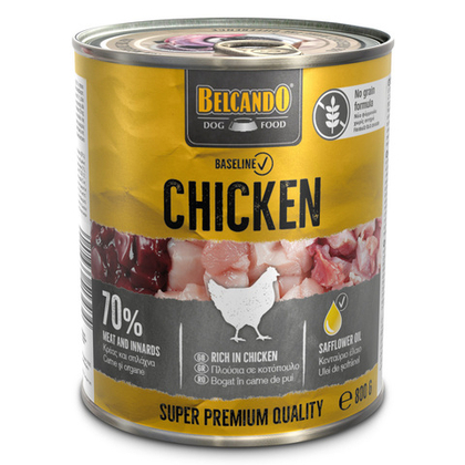 BELCANDO Rich in Chicken / Белькандо консервы для собак Курица, 800 г