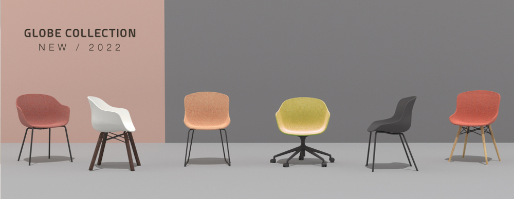 Кресло пластиковое Papatya Globe-K ML, антрацит