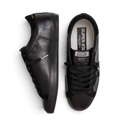 Men's Super-Star in black nappa with suede details and black foxing