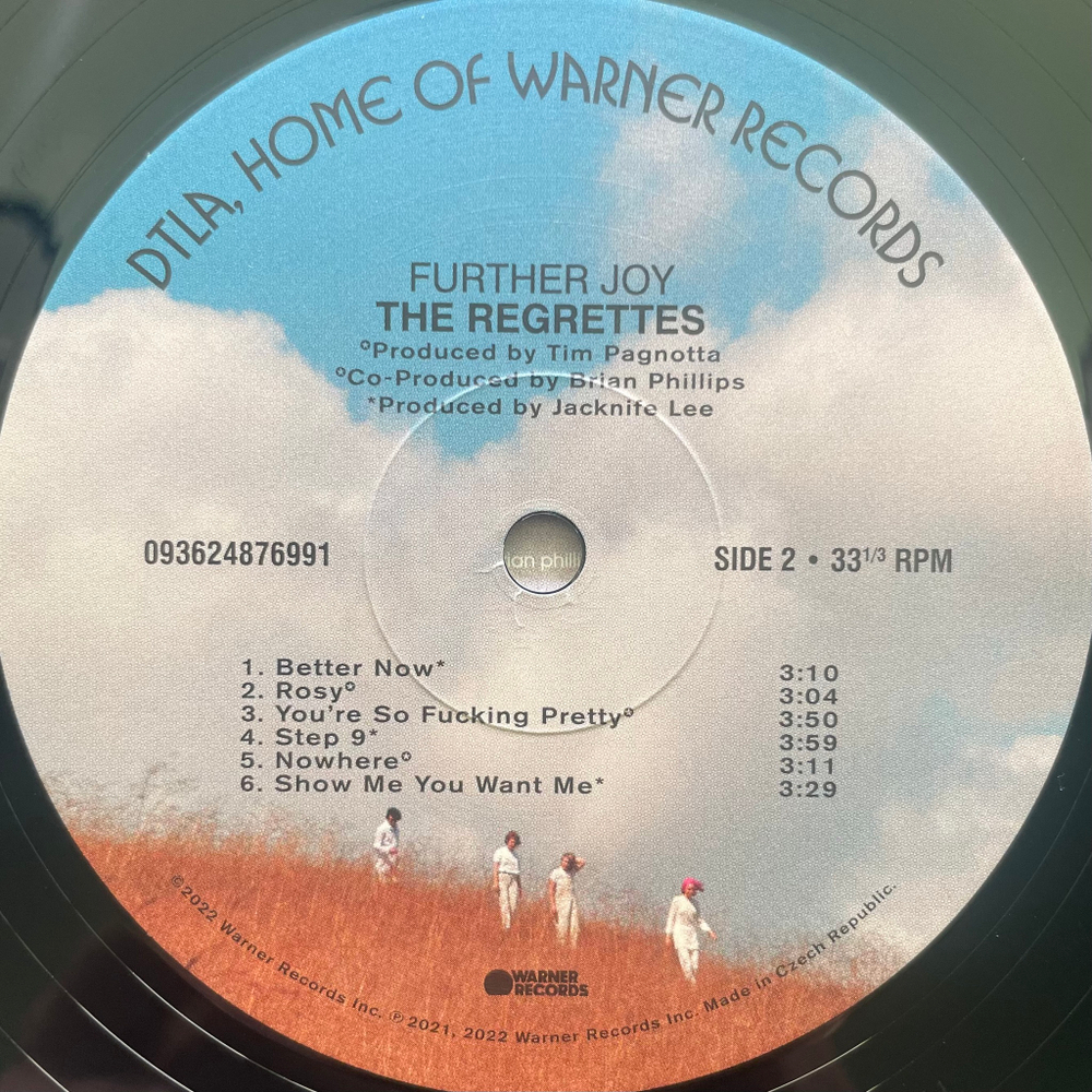 The Regrettes ‎– Further Joy (Чехия 2022г.)
